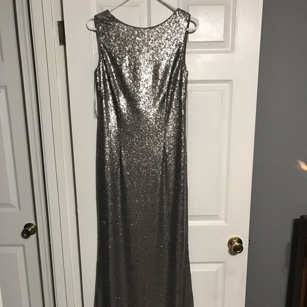 Silver Sequin Dress